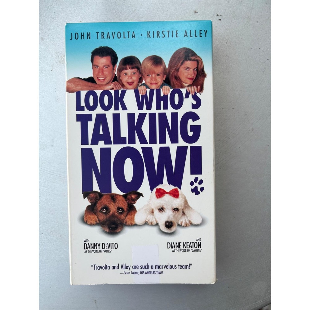 Look Who's Talking Now VHS 1994 John Travolta Kirstie Alley Columbia  PG-13